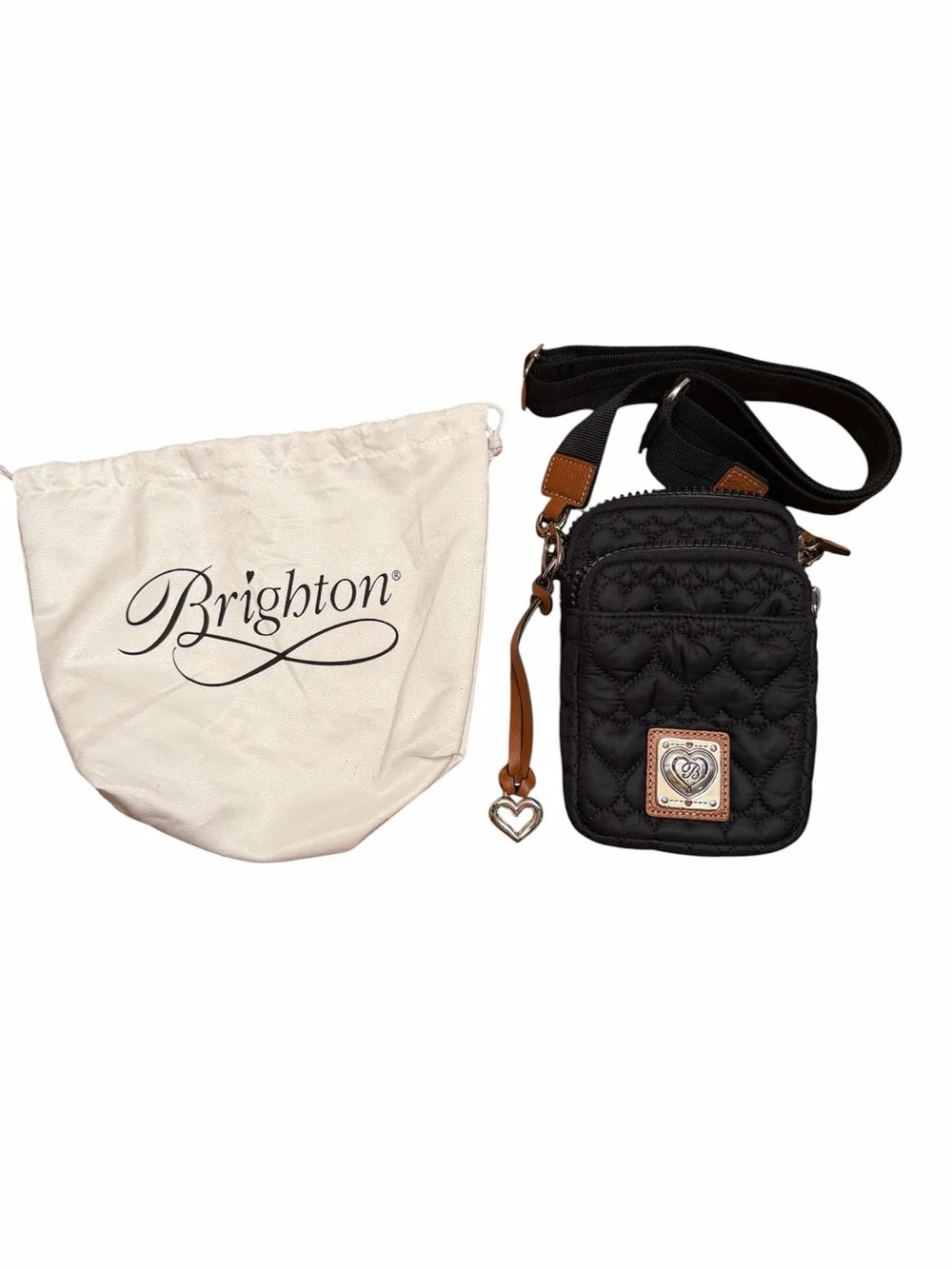 Brighton Black Kora Mini Utility Bag w/ Dust Bag